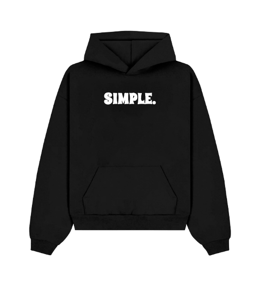 SIMPLE. Black Hoodie