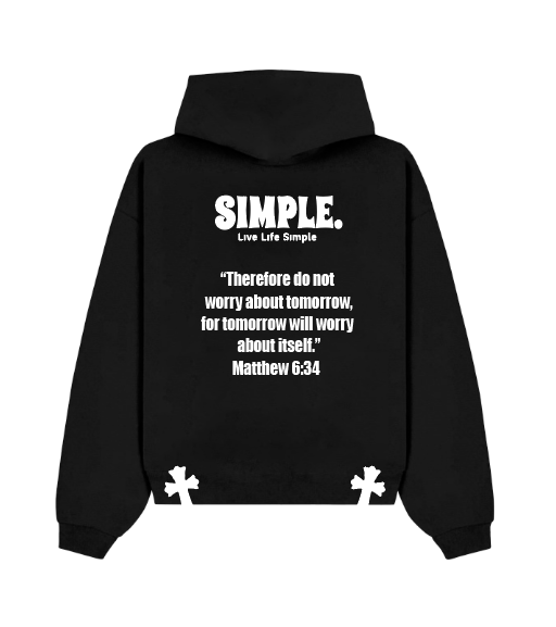 SIMPLE. Black Hoodie