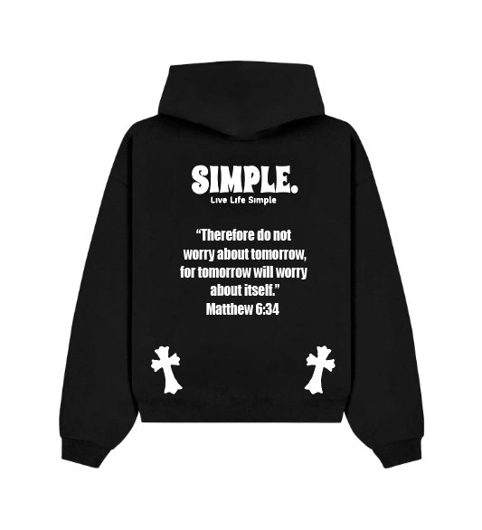 SIMPLE. Black Hoodie