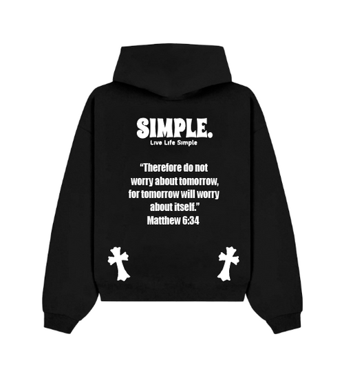 SIMPLE. Black Hoodie